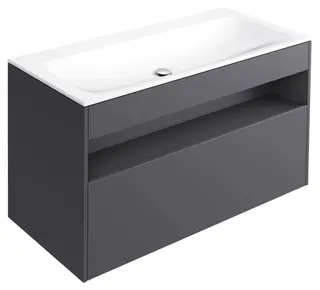 ACTIS-Keramik-Waschtisch mit WT-Unterbau 1208x642x494mm o. HL/ÜL Elektr. Vulkanit