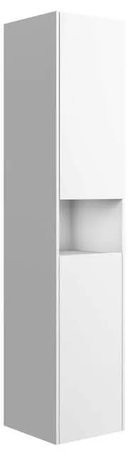 ACTIS-Hochschrank 400x1800x354mm 2 Türen rechts Weiß