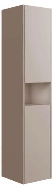 ACTIS-Hochschrank 400x1800x354mm 2 Türen rechts mit Beleuchtung Cashmere
