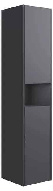 ACTIS-Hochschrank 400x1800x354mm 2 Türen links Vulkanit