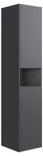 ACTIS-Hochschrank 400x1800x354mm 2 Türen links Vulkanit