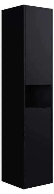 ACTIS-Hochschrank 400x1800x354mm 2 Türen links mit Beleuchtung Vulkanit