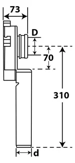 comfort-PE-Urinalabsaugesiphon senkrecht DN 50 – Bild 3