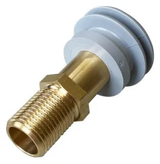 comfort-Urinal-Zulauf-Garnitur Messing mit Lippendichtung 1/2" Gewinde – Bild 2