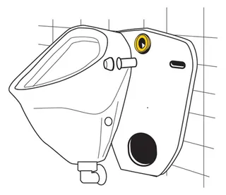 comfort-Urinal-Zulauf-Garnitur Messing mit Lippendichtung 1/2" Gewinde – Bild 3