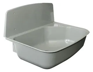 comfort-Kunststoff-Univ.-Ausgußbecken 526x367x342mm 100% Recycling grau – Bild 2