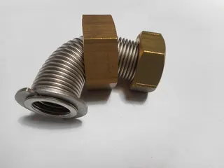 Remeha Wellschlauch,DN16,75mm,90 vorgebogen 7801489