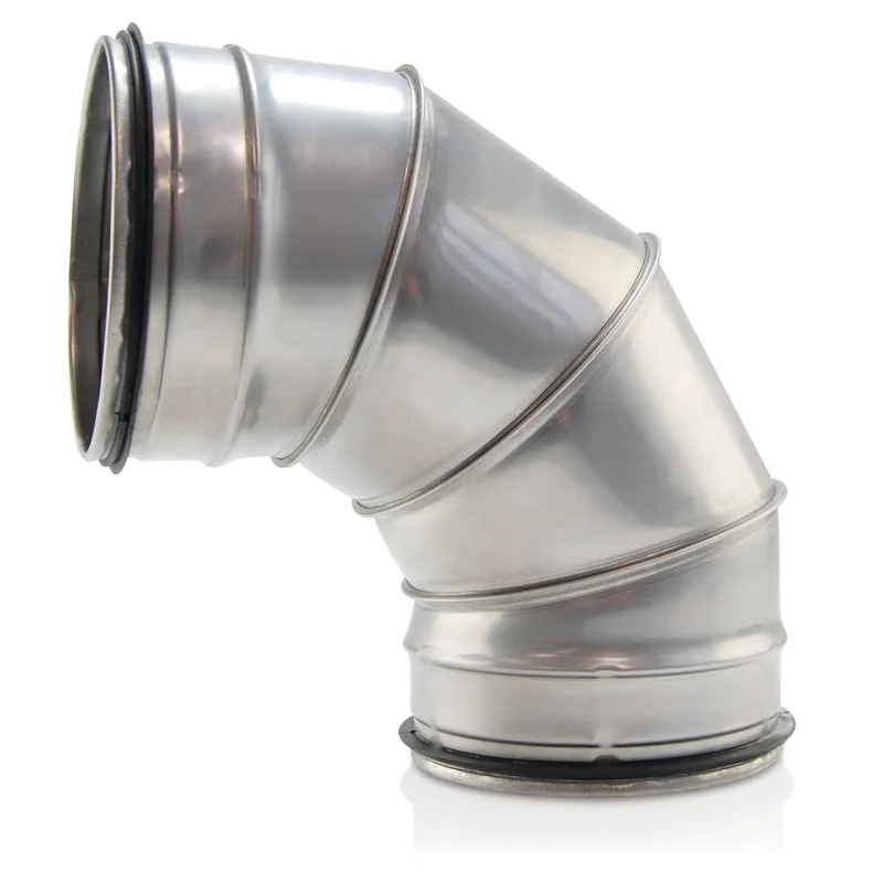 Bogen Segment DN 160 90G V2A, mit Dichtung