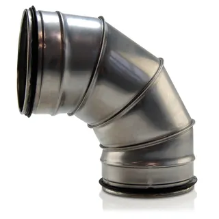 Bogen Segment DN 200 90G V2A, mit Dichtung