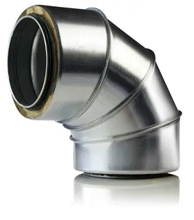 Bogen 100/132-90 isol. 15mm, verzinkt