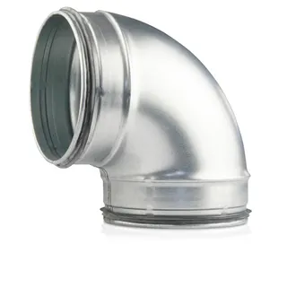 Bogen Segment, kurz DN 200 90G verzinkt, mit Dichtung