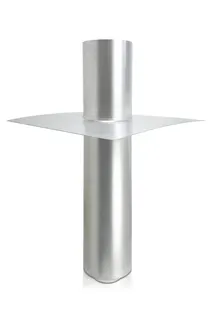 Dachdurchführung Flachdach DN 250/315 V2A, isoliert, ohne Adapter
