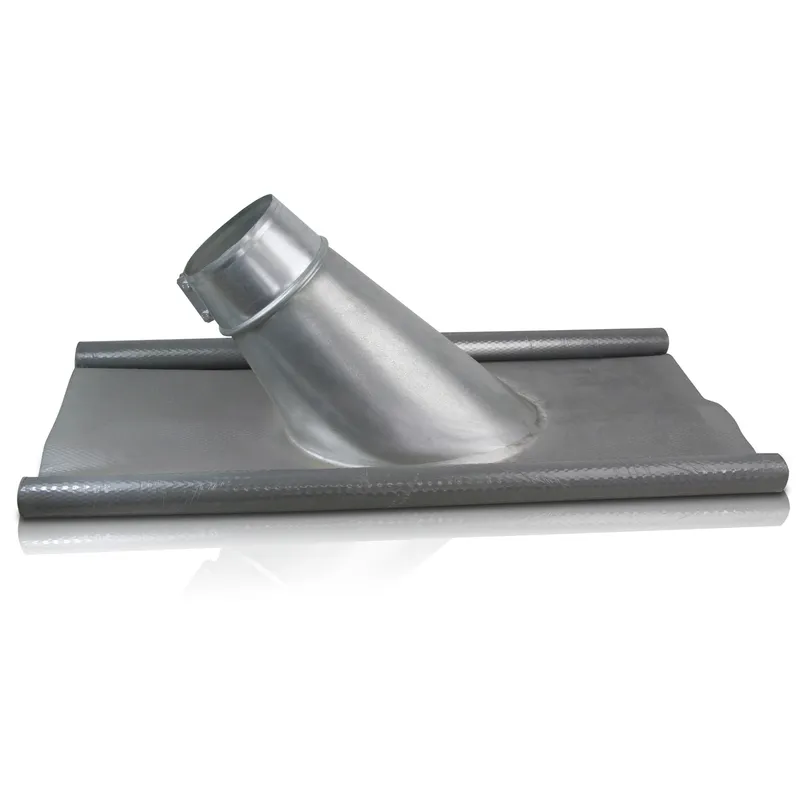 Dacheindeckung Schrägdach DN 315 31-45G Platte aus Perform mit Wasserkragen