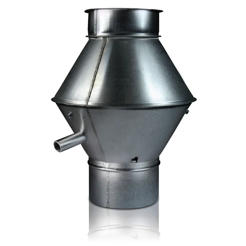 Deflektorhaube Muffe DN 200 verzinkt, passt über Rohr