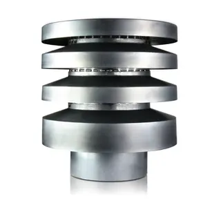 Lamellenhaube rund DN 200 (320) V2A