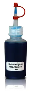 Meßflüssigkeit f. Manometer, blau, 50 ml Dichte 1.0 (spezifisches Gewicht)