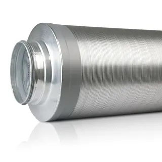 Wickelfalz Telefonie-Schalldämpfer mit Dichtung, 50mm Dämmung, DN100x1000mm