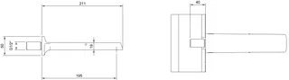 Villeroy & Boch Badewannenauslauf Liberty 50x50x211mm für Wandmontage Chrom – Bild 2