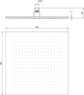 Villeroy & Boch Regenbrause Universal Showers 350x56x350mm Eckig Matt Black – Bild 2