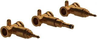 VB Unterputz-Einbkörper Dreiloch-WT-Arm. Loop&Friends 60x50x46mm Messing