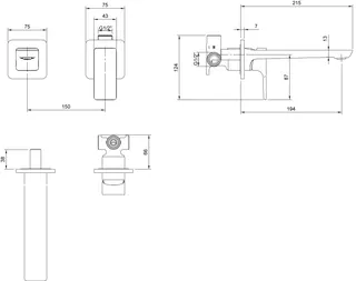 Villeroy & Boch Einhebel-Waschtisch-Armatur Subway 3.0 225x 115x215mm o Ablaufgarnitur Matt Black – Bild 2