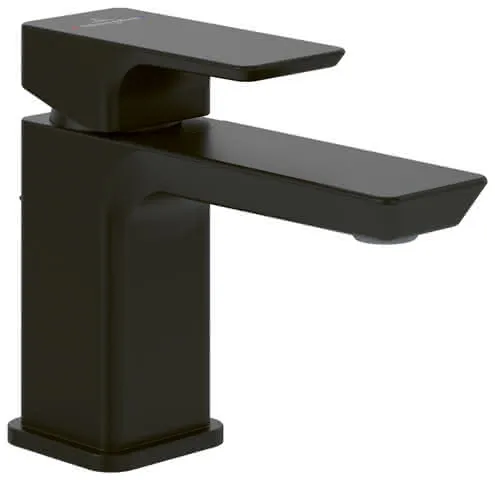 Villeroy & Boch Einhebel-Waschtisch-Arm. Subway 3.0 51x125x154mm Zugst-Ablgarn. Matt Black