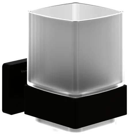 Villeroy & Boch Glashalter Elements - Striking 99x123x100mm Matt Black
