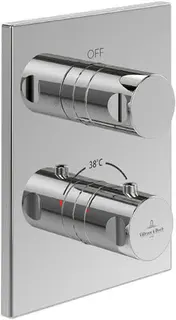 Villeroy & Boch Unterputz-ThermostatUniversal Taps 150x190x58mm Dusche Eckig Chrom