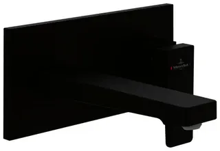 Villeroy & Boch EH-Waschtisch-Arm. Archit.Square 230x110x224 mm m Push-Open-Ablgarn. Matt Black