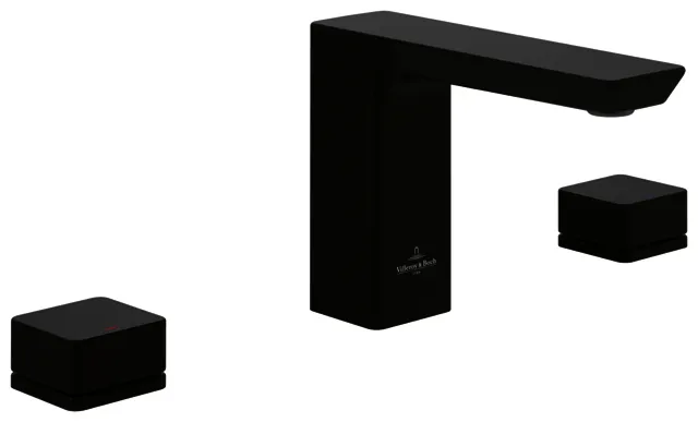 Villeroy & Boch Dreiloch-Waschtisch-Armatur Subway 3.0 345x 122x178mm o Ablaufgarnitur Matt Black