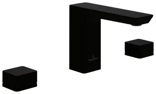 Villeroy & Boch Dreiloch-Waschtisch-Armatur Subway 3.0 345x 122x178mm o Ablaufgarnitur Matt Black