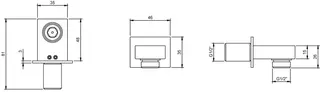 Villeroy & Boch Wandanschlussbogen Universal Showers 46x35x51mm Chrom – Bild 3