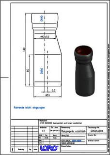 LORO-X ÜBERGANGSROHR EXZ.DN 40/50 – Bild 2