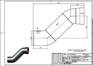 LORO-X ETAGENBOG.200 MM SPRUNG DN 125 – Bild 2