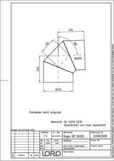 LORO-X BOGEN 88 GR.MUFFENL.DN 250 – Bild 2
