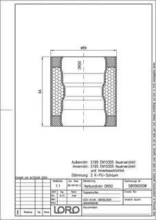 LORO-VERBUNDROHR-DOPPELMUFFE DN 50 – Bild 2