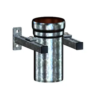 LX-FALLROHRSTÜTZE M.BEFESTIGUNGSKONSOLE 320 MM,U.SCHALLENTKOPPLUNG DN 150