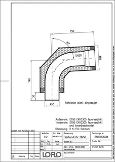 LORO-VERBUNDROHR-BOGEN 87 GR.DN 50 – Bild 2