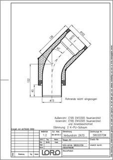 LORO-VERBUNDROHR-BOGEN 45 GR.DN 70 – Bild 2