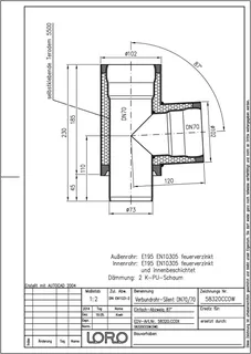 LORO-VERBUNDROHR-ABZW.SILENT 87 GR. DN 70/70 – Bild 2
