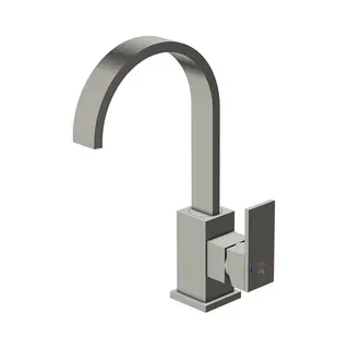Steinberg Waschtisch-EHM mit Ablaufgarnitur 135 1501 BN, brushed nickel