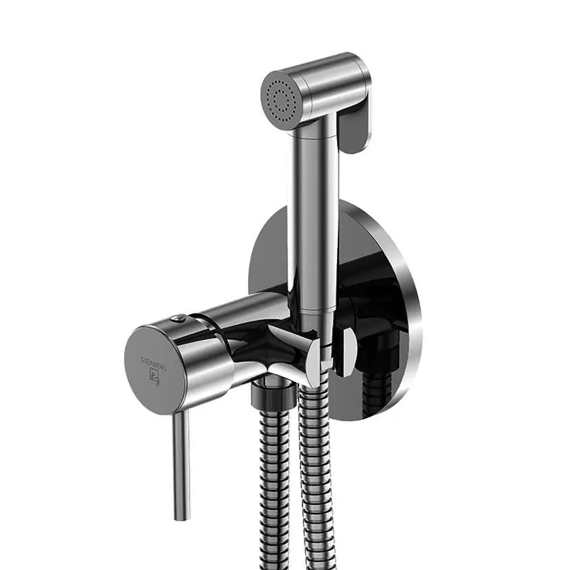 Steinberg Bidet-Wand-Einhebelmischer 100 1350, Bidet, chrom