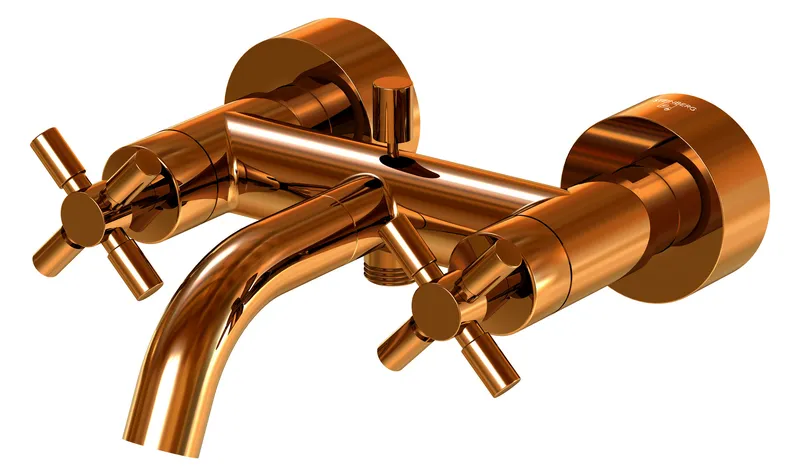 Steinberg Aufputz-Einhebelmischer für Wanne 250 1100 RG, rose gold