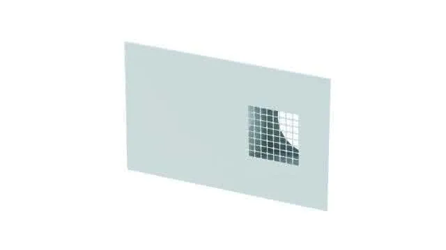 Zehnder Kombi-Außenwandgitter ComfoEdge Dupla DN125, Außenluft links, weiß, RAL 9016