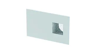 Zehnder Kombi-Außenwandgitter ComfoEdge Dupla DN125, Außenluft links, weiß, RAL 9016