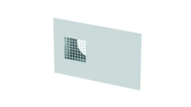 Zehnder Kombi-Außenwandgitter ComfoEdge Dupla DN125, Außenluft rechts, weiß, RAL 9016