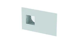 Zehnder Kombi-Außenwandgitter ComfoEdge Dupla DN125, Außenluft rechts, weiß, RAL 9016