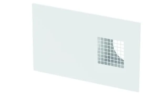 Zehnder Kombi-Außenwandgitter ComfoEdge Dupla DN160, Außenluft links, weiß, RAL 9016