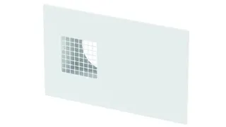 Zehnder Kombi-Außenwandgitter ComfoEdge Dupla DN160, Außenluft rechts, weiß, RAL 9016
