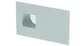 Zehnder Kombi-Außenwandgitter ComfoEdge Dupla DN160, Außenluft rechts, Edelstahloptik